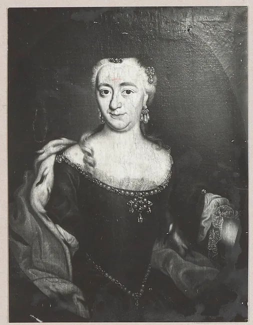 Porträt von Carolina Amalia Adolfina von Nassau-Siegen (1715–1752) – Gedenkseite