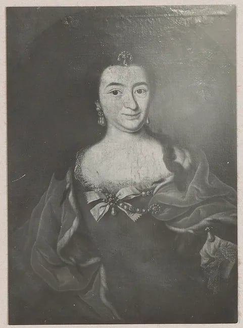 Porträt von Elisabeth Hedwig von Nassau-Siegen (1719–1789) – Gedenkseite
