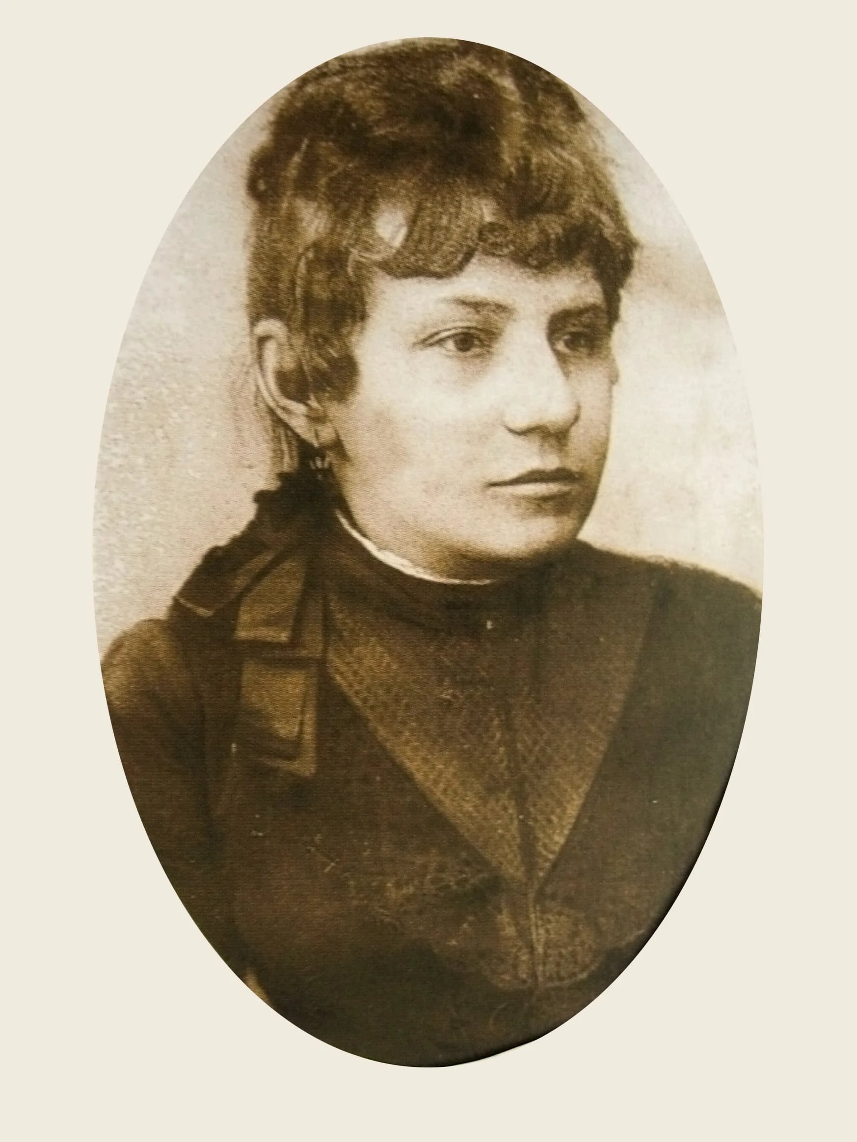 Porträt von Berta Hucková (1857–1887) – Gedenkseite