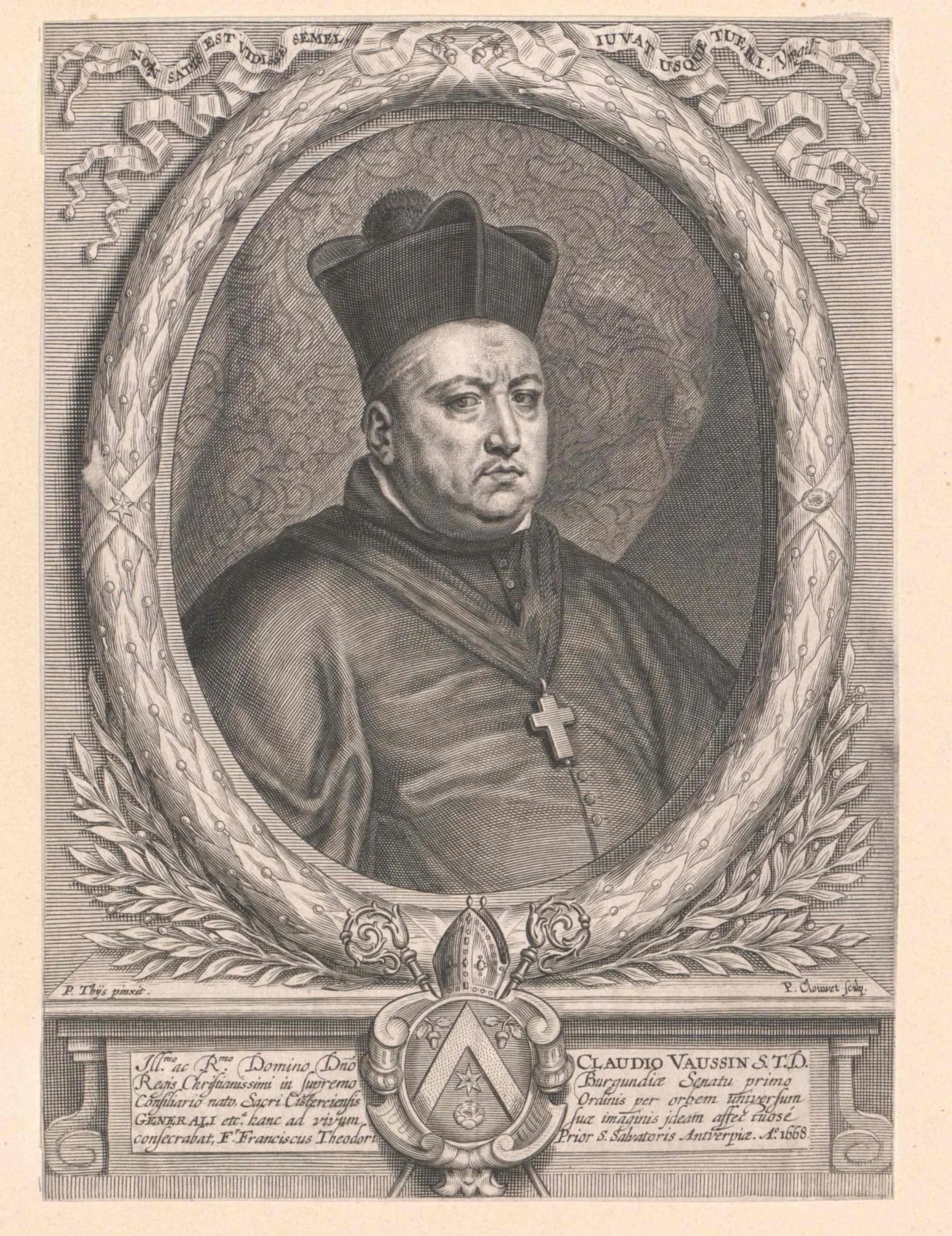 Portrait of Claude Vaussin (1608–1670) – memorial page
