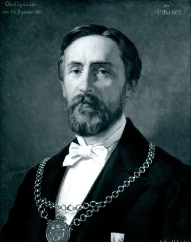 Portrait of Arthur Hobrecht (1824–1912) – memorial page