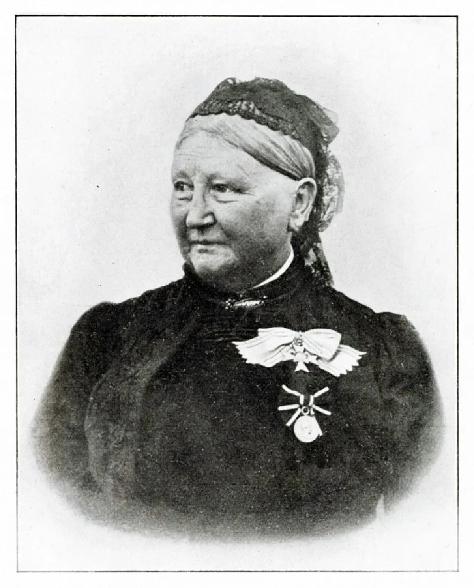 Porträt von Auguste Busch (1829–1907) – Gedenkseite