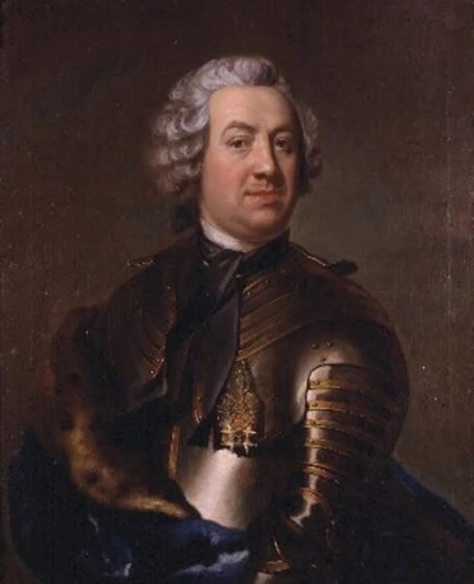 Porträt von Johan Augustin Mannerheim (1706–1778) – Gedenkseite