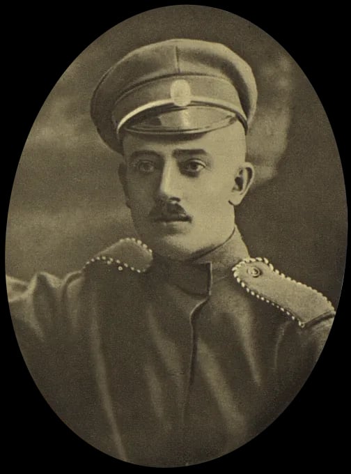 Porträt von Antonín Grmela (1891–1914) – Gedenkseite