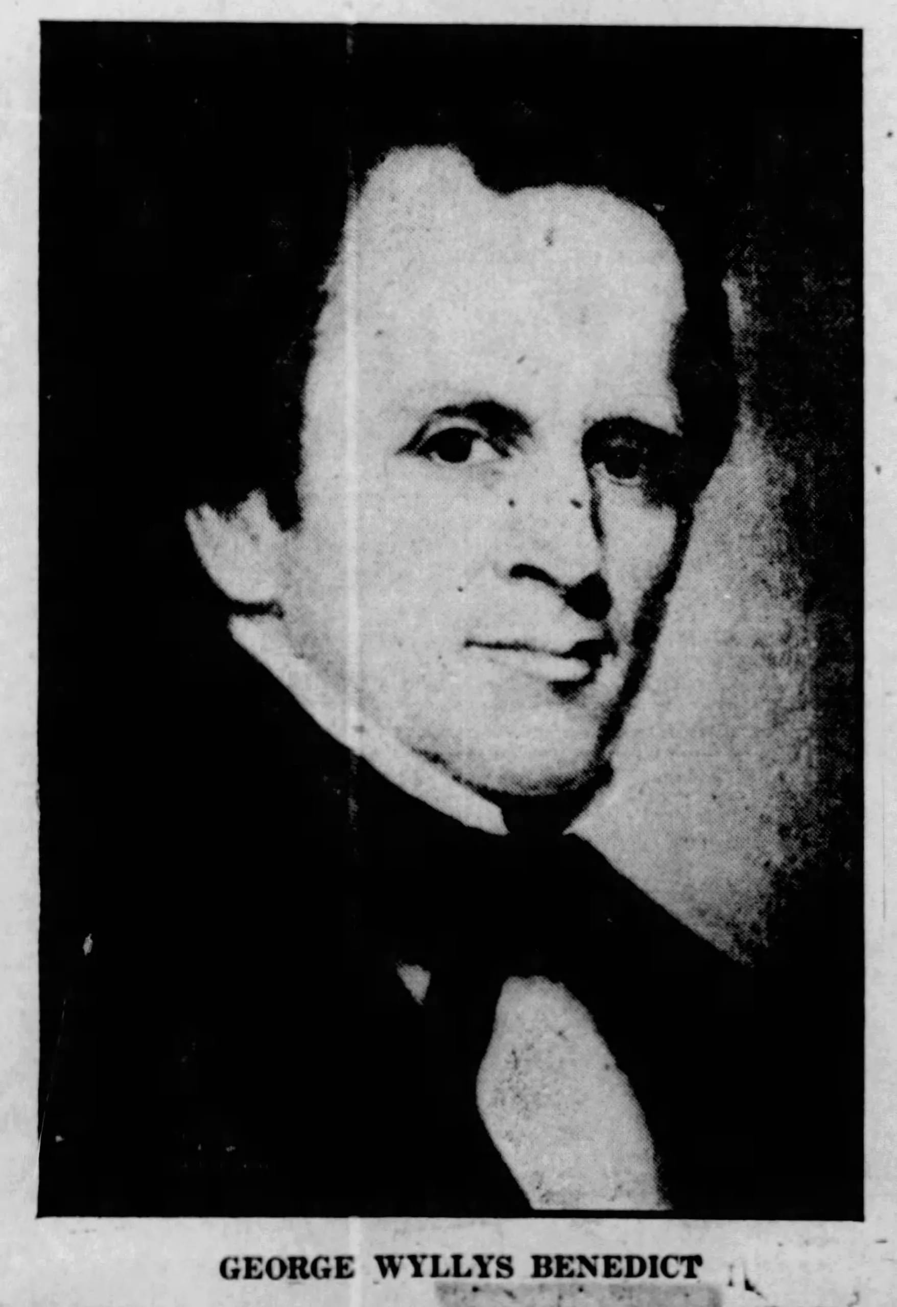 Porträt von George Wyllys Benedict (1796–1871) – Gedenkseite