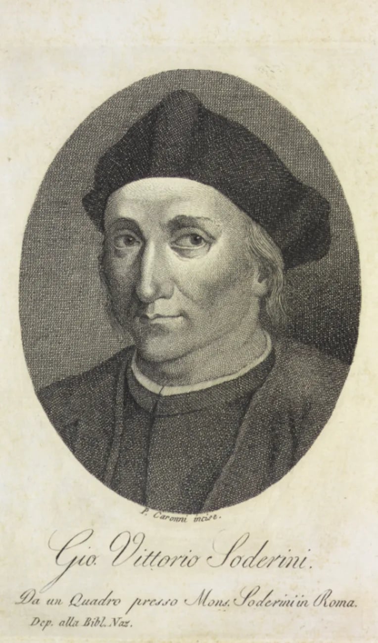 Porträt von Giovan Vettorio Soderini (1527–1596) – Gedenkseite