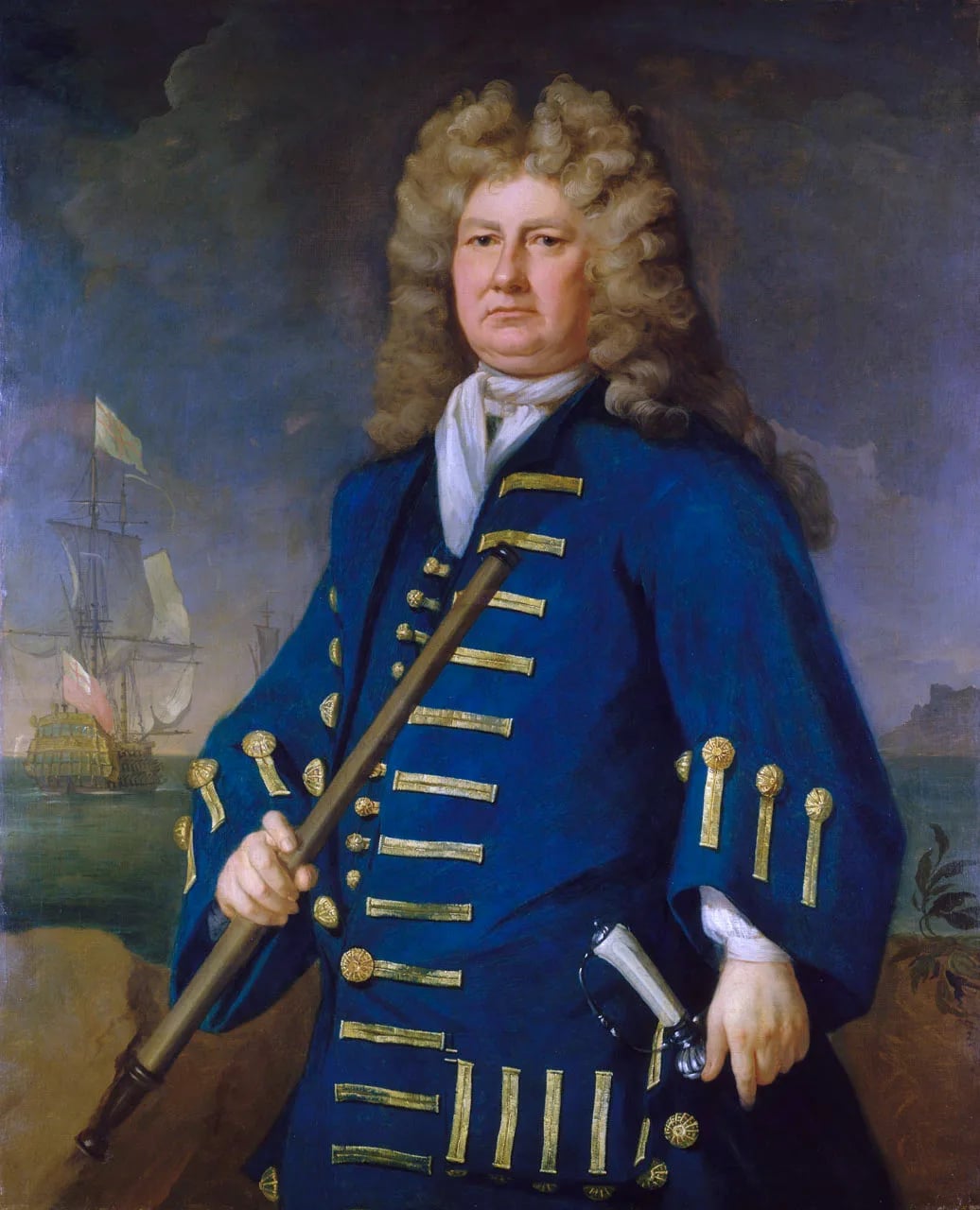 Portrait of Cloudesley Shovell (1650–1707) – memorial page