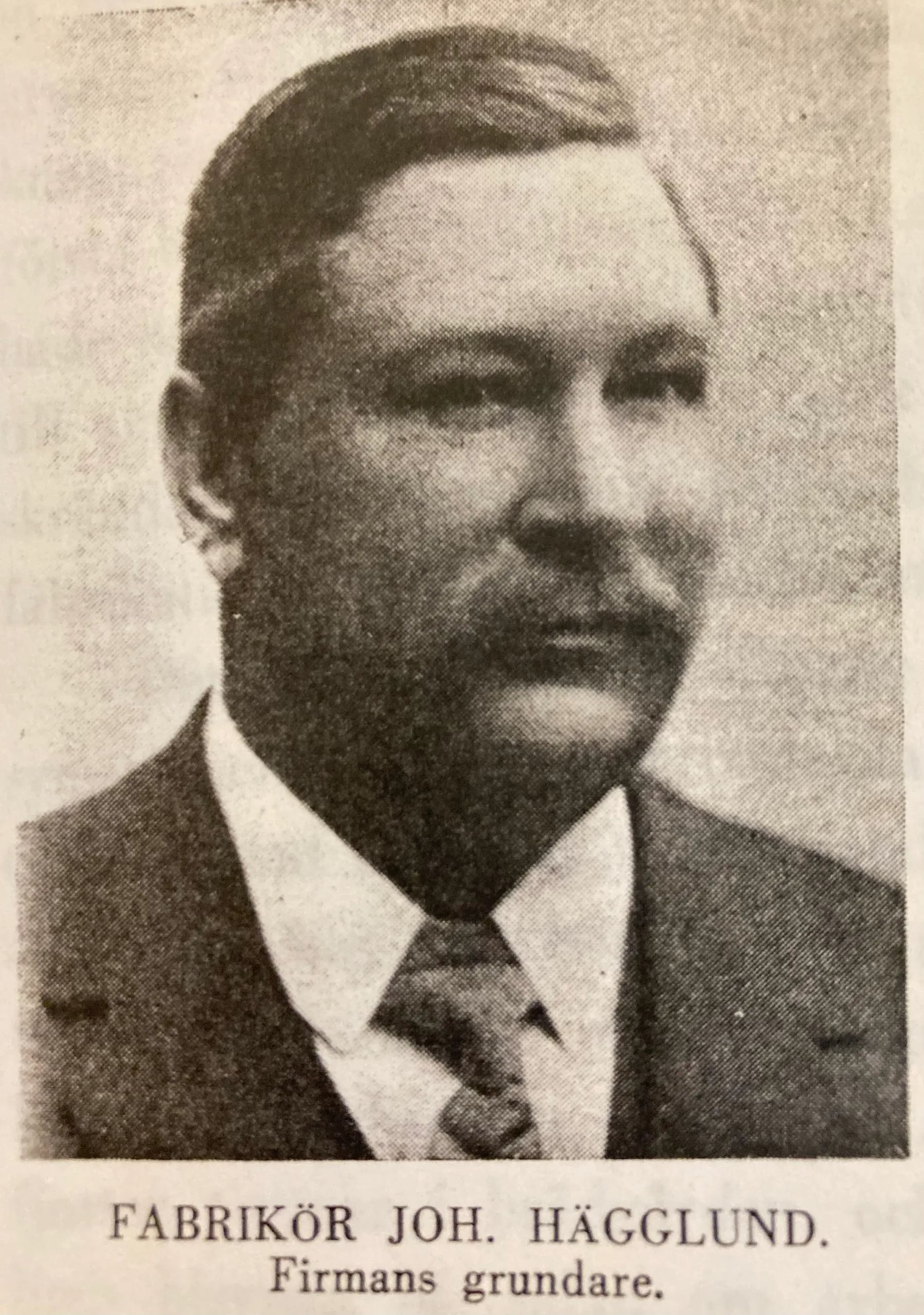 Porträt von Johan Hägglund (1868–1920) – Gedenkseite