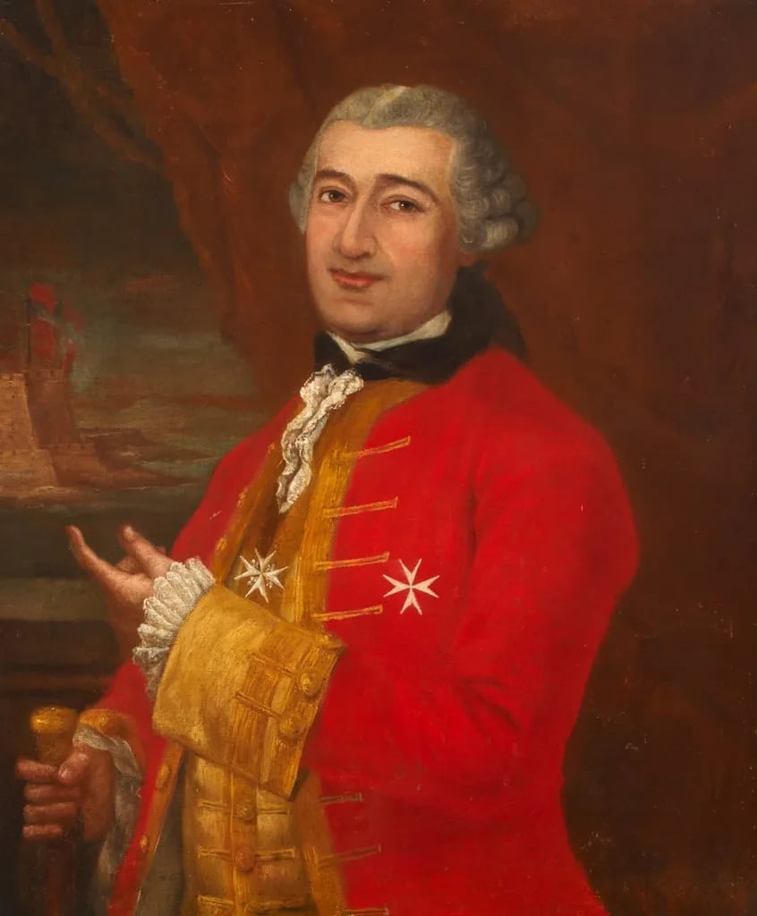 Porträt von François-René Jacob de Tigné (1716–1801) – Gedenkseite