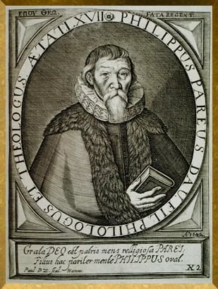 Porträt von Johann Philipp Pareus (1576–1648) – Gedenkseite