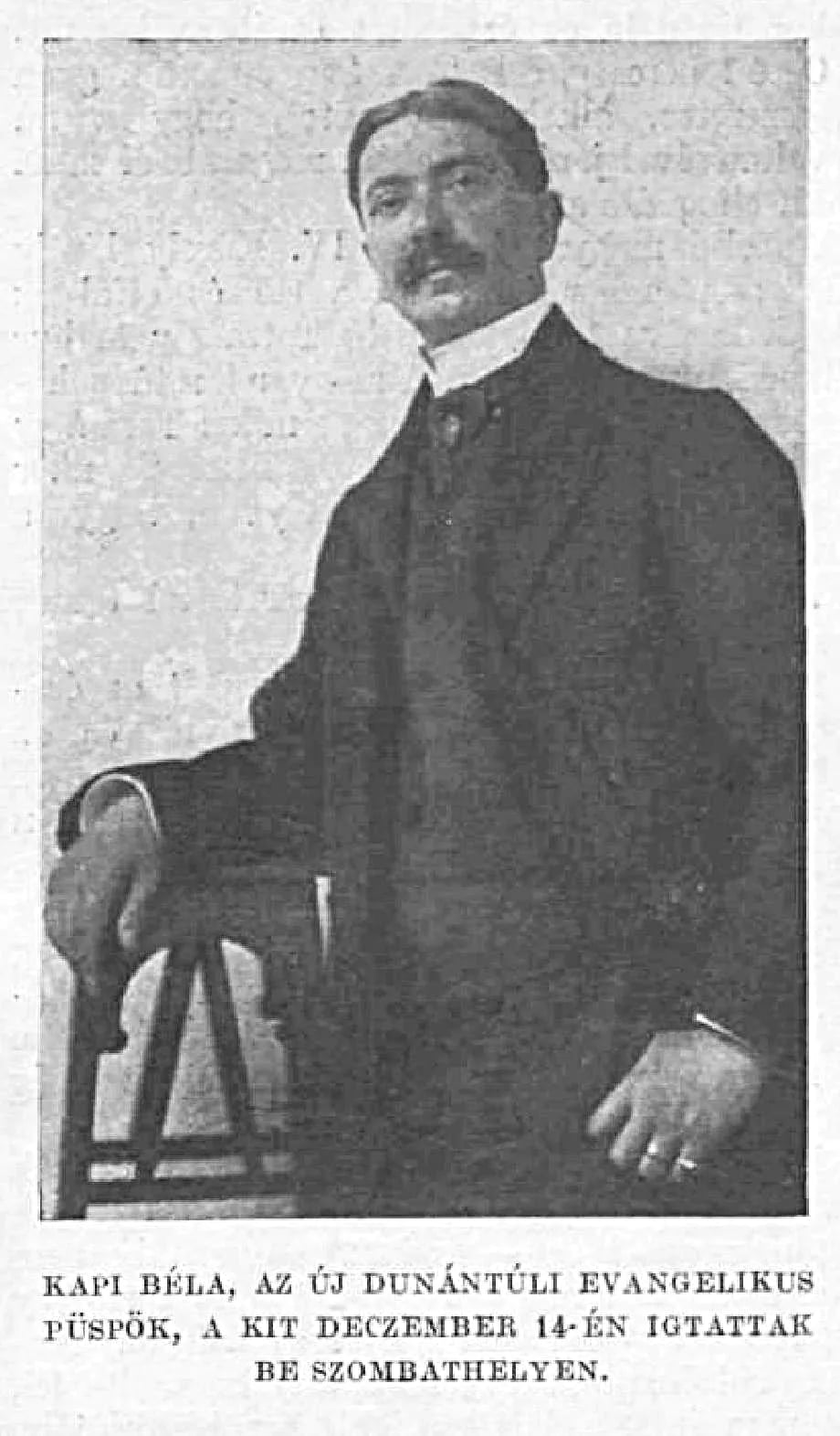 Portrait of Béla Kapi (1879–1957) – memorial page