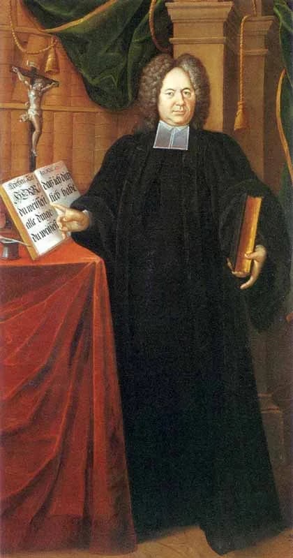 Porträt von Gottlieb Wernsdorf der Ältere (1668–1729) – Gedenkseite