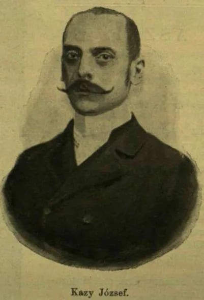 Porträt von József Kazy (1856–1923) – Gedenkseite
