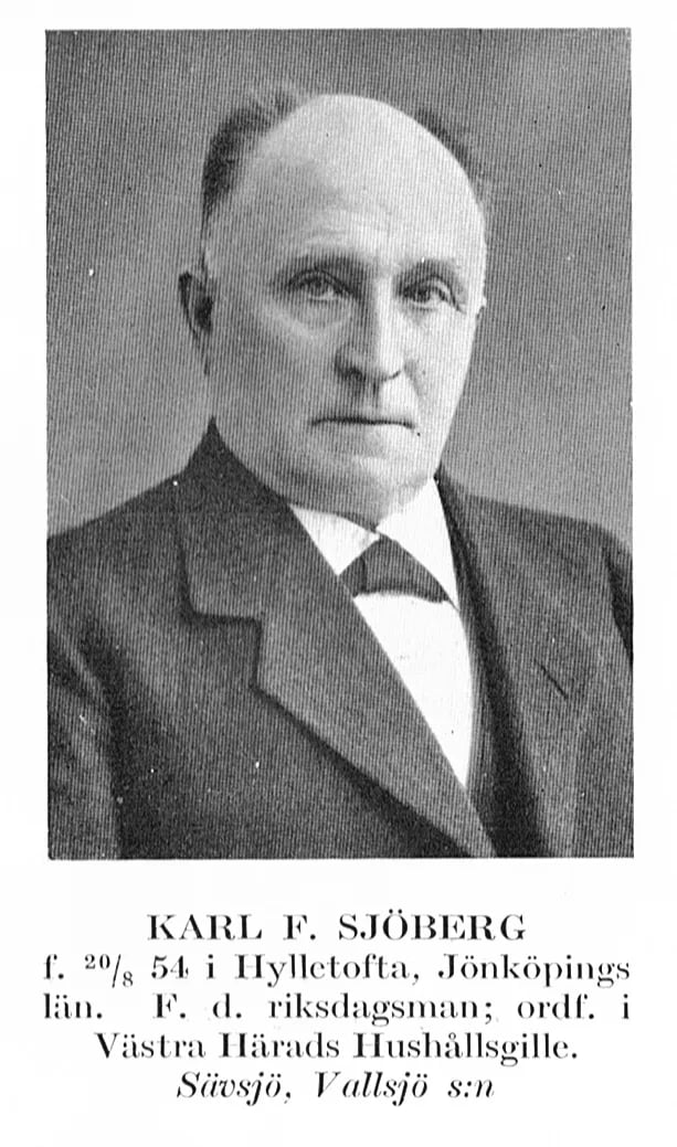 Portrait of Carl Sjöberg (1854–1932) – memorial page