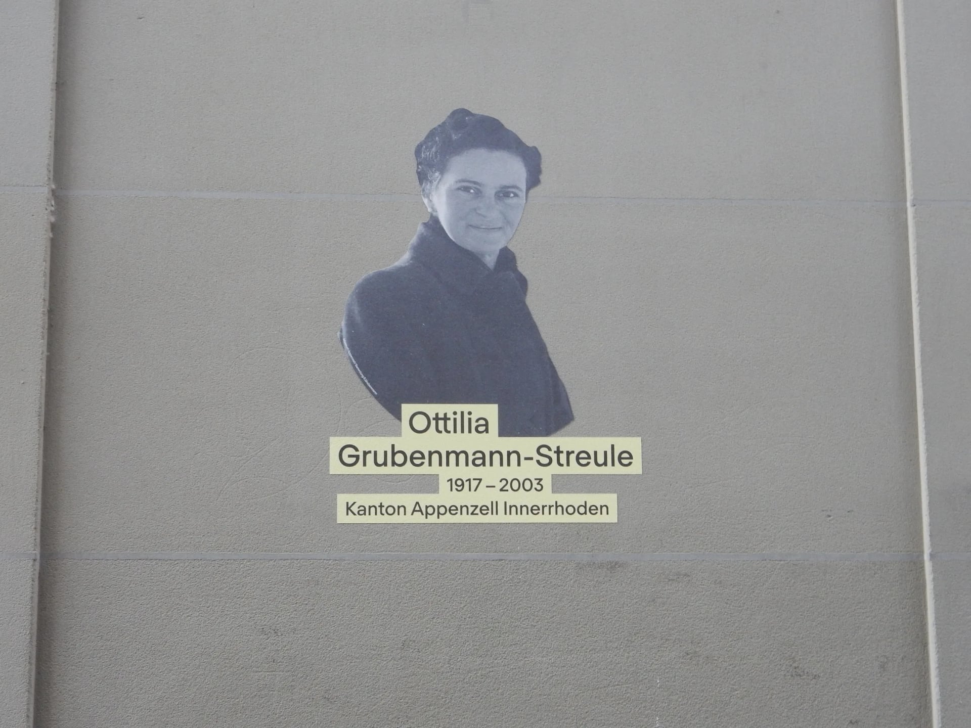 Porträt von Ottilia Grubenmann (1917–2003) – Gedenkseite