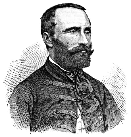Porträt von Albert Kenessey (1828–1879) – Gedenkseite