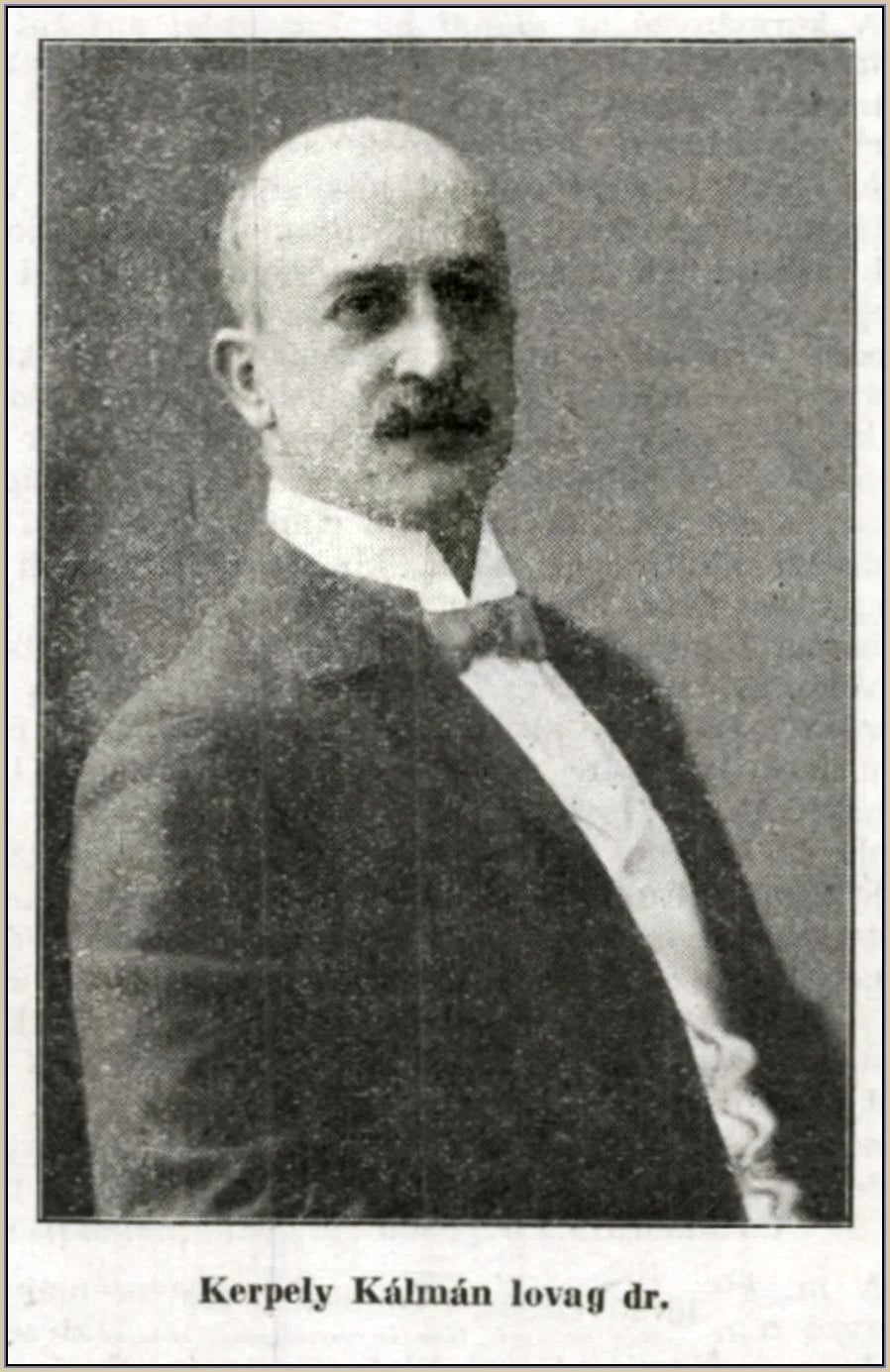 Porträt von Kálmán Kerpely (1864–1940) – Gedenkseite