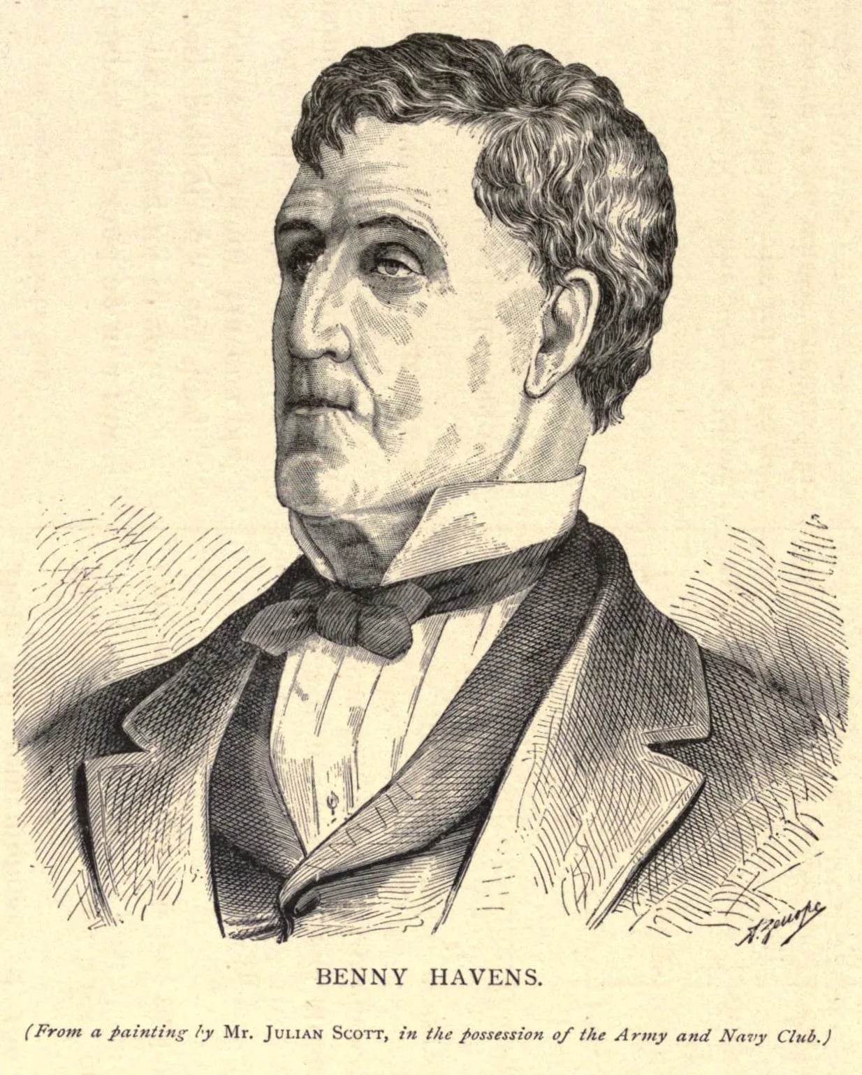 Porträt von Benjamin "Benny" Havens (1787–1877) – Gedenkseite