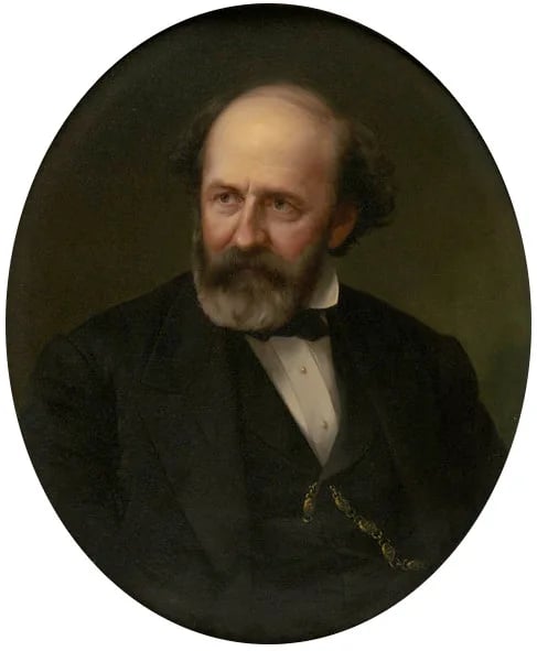 Porträt von Collis P. Huntington (1821–1900) – Gedenkseite