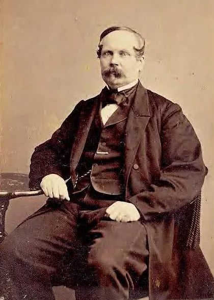 Porträt von Gustaf August Coyet (1809–1893) – Gedenkseite