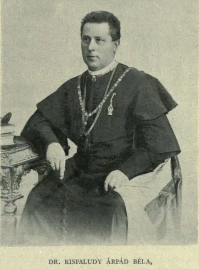 Porträt von Árpád Béla Kisfaludy (1847–1903) – Gedenkseite