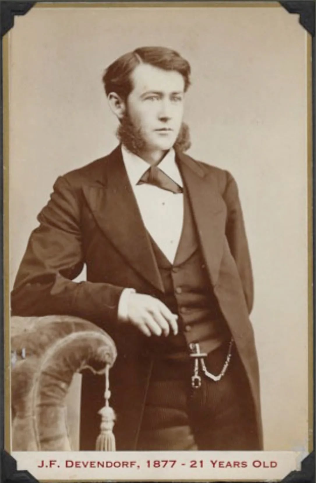 Porträt von James Franklin Devendorf (1856–1934) – Gedenkseite