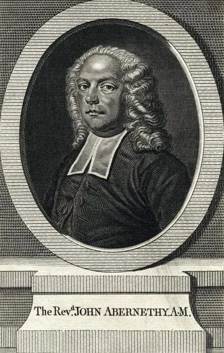 Portrait of John Abernethy (1680–1740) – memorial page