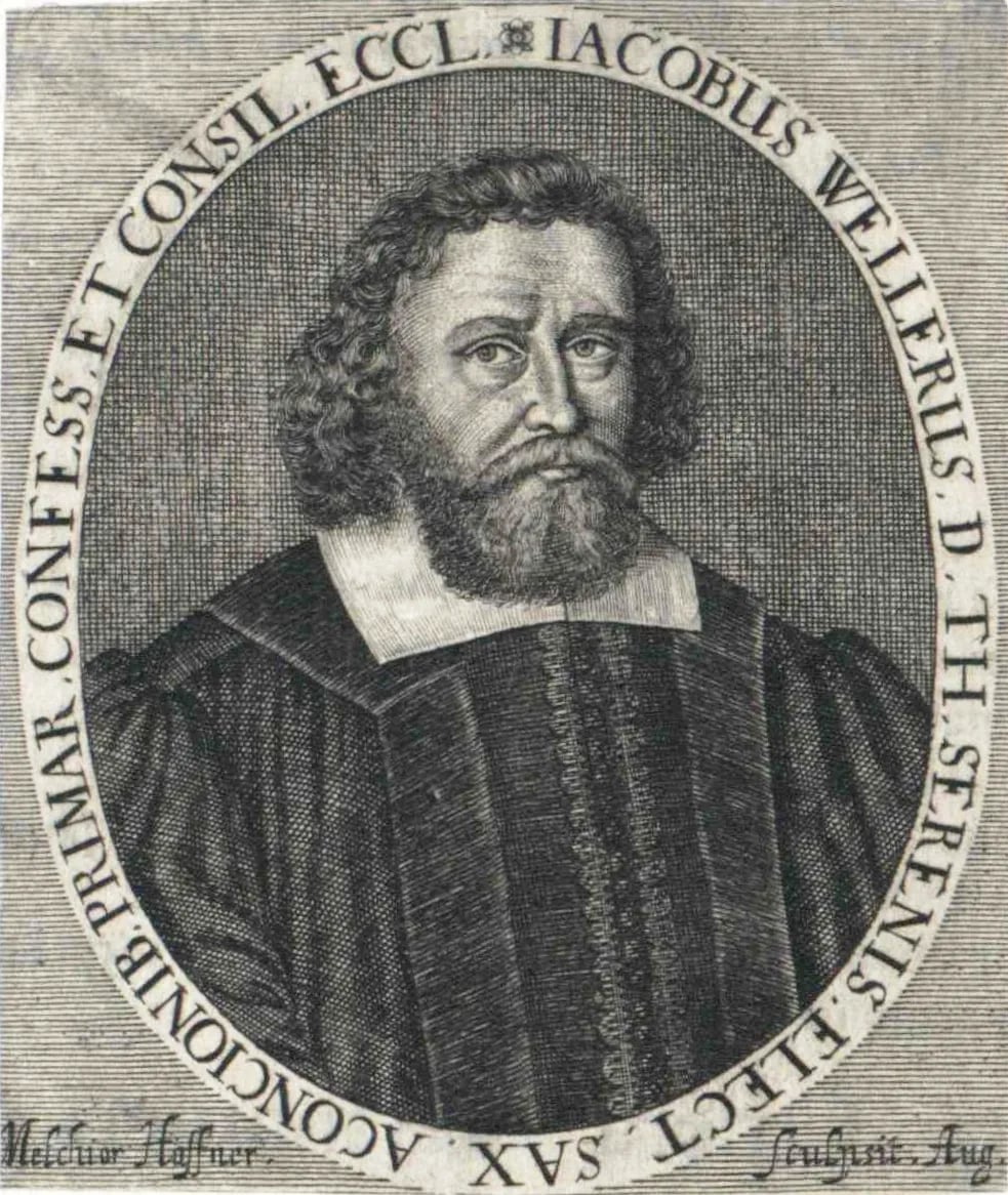 Porträt von Jakob Weller (1602–1664) – Gedenkseite