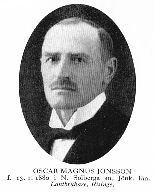 Porträt von Oscar Jonsson (1880–1956) – Gedenkseite
