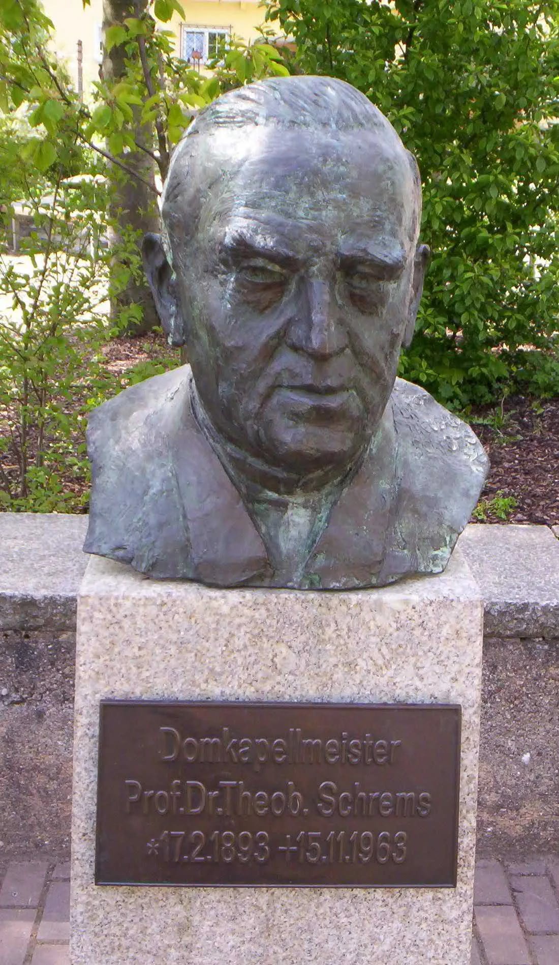 Porträt von Theobald Schrems (1893–1963) – Gedenkseite