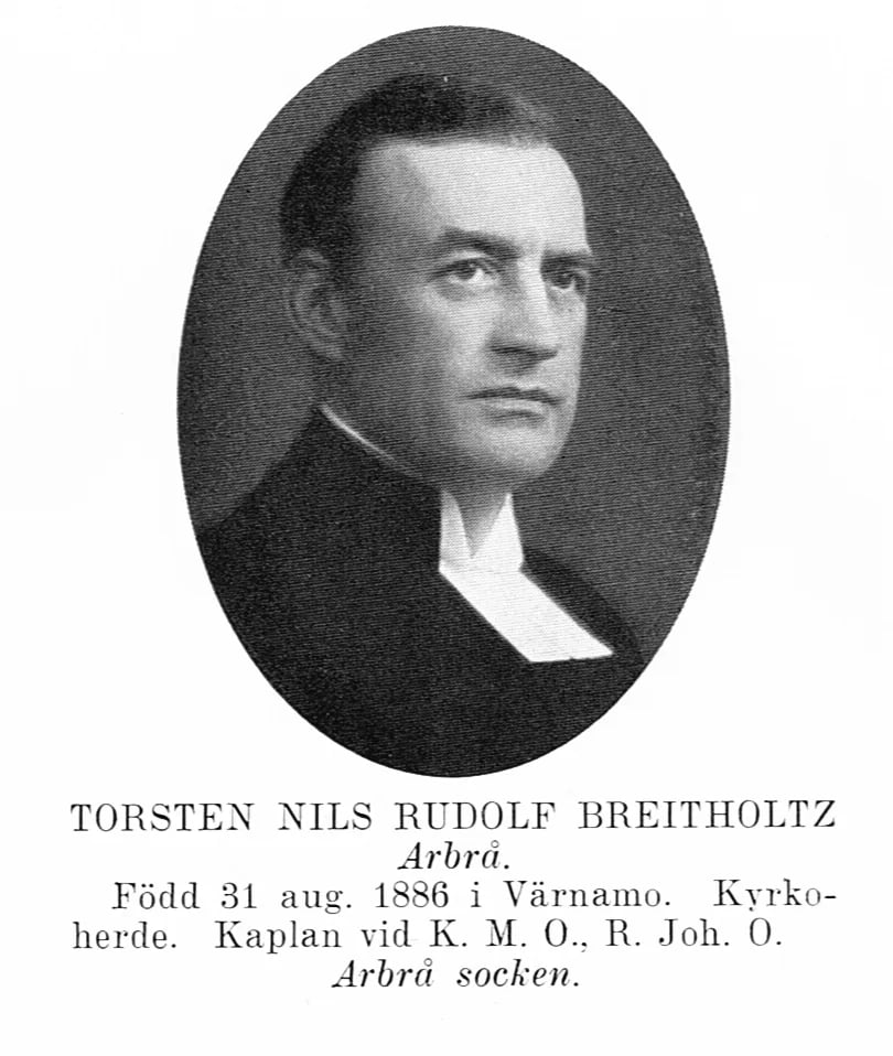 Portrait of Torsten Breitholtz (1886–1953) – memorial page