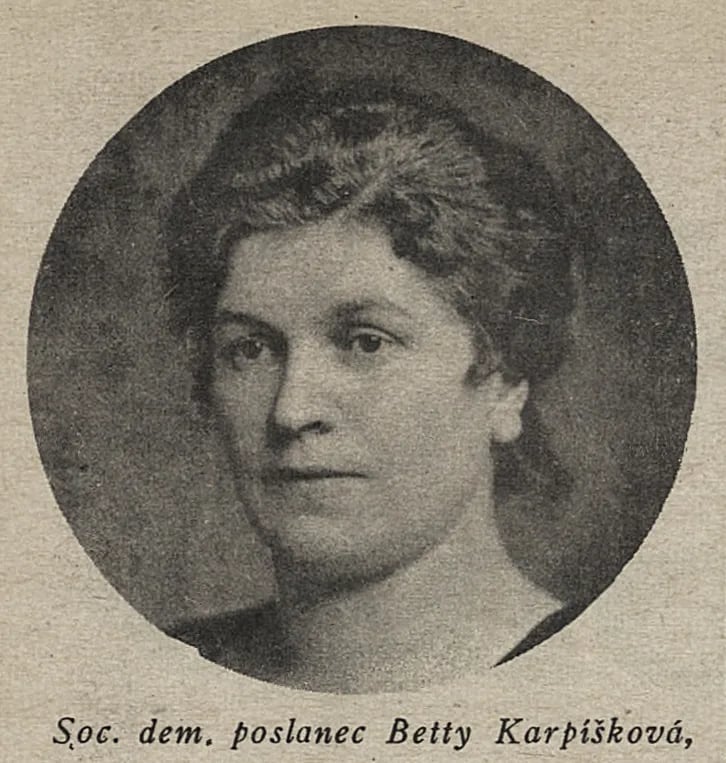 Porträt von Betty Karpíšková (1881–1942) – Gedenkseite