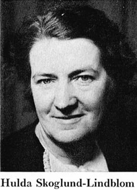 Porträt von Hulda Skoglund-Lindblom (1896–1982) – Gedenkseite