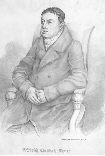 Porträt von Friedrich Christoph Mayer (1762–1841) – Gedenkseite