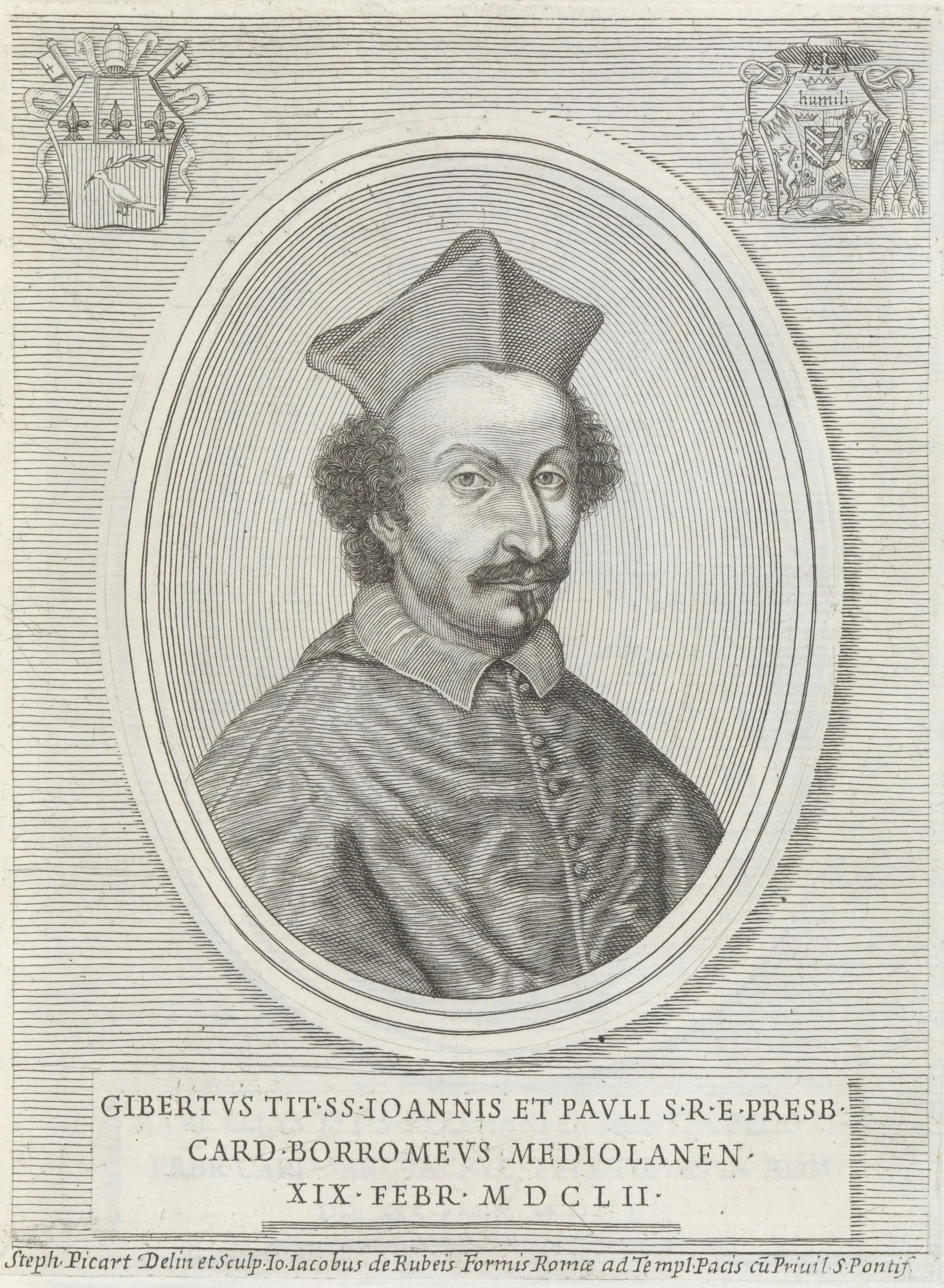 Porträt von Giberto Borromeo (1615–1672) – Gedenkseite