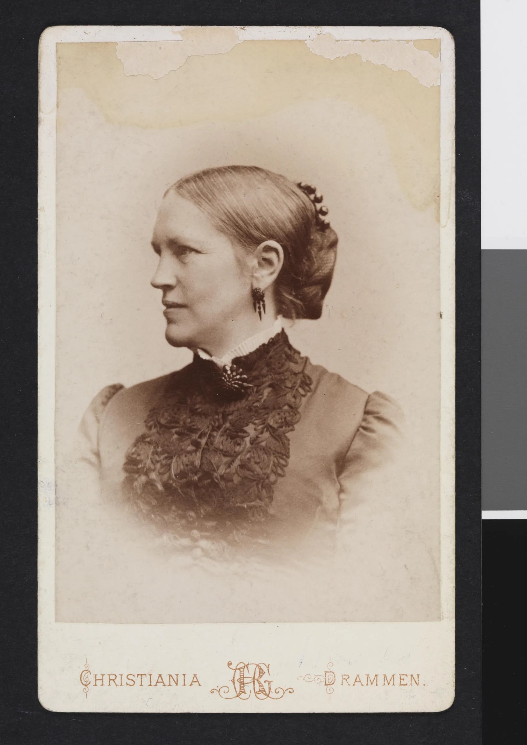 Portrait of Christine Cecilie Charlotte Aall (1835–1908) – memorial page