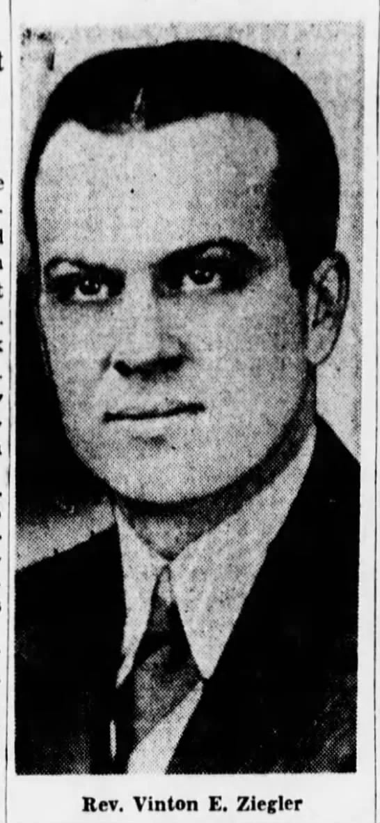 Porträt von Vinton Edward Ziegler (1903–1995) – Gedenkseite