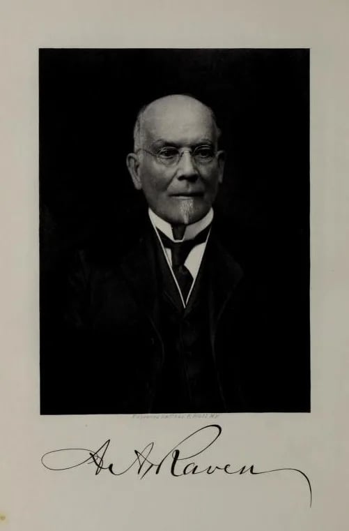 Portrait of Anton A. Raven (1833–1919) – memorial page