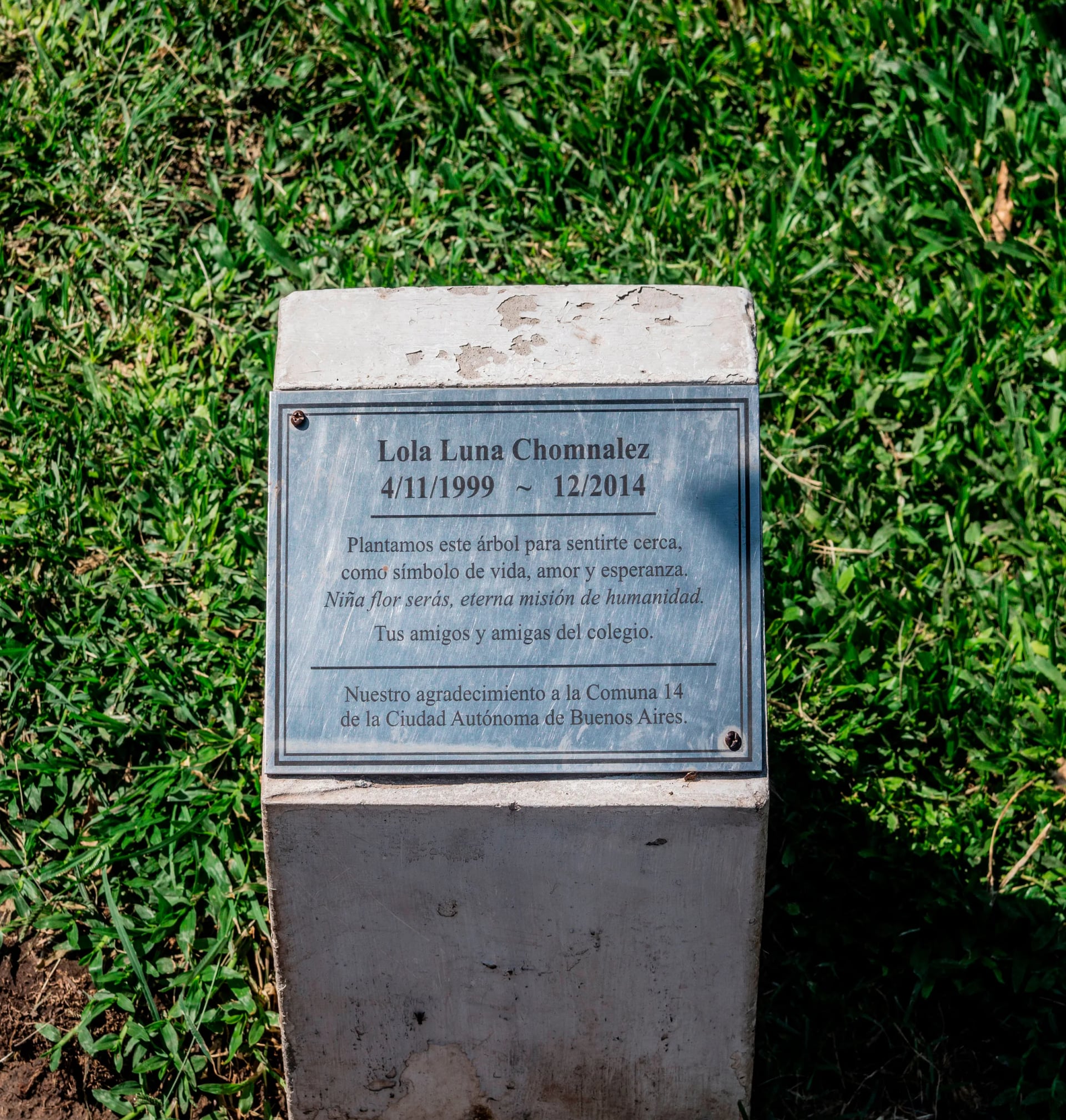 Portrait of Lola Chomnalez (1999–2014) – memorial page