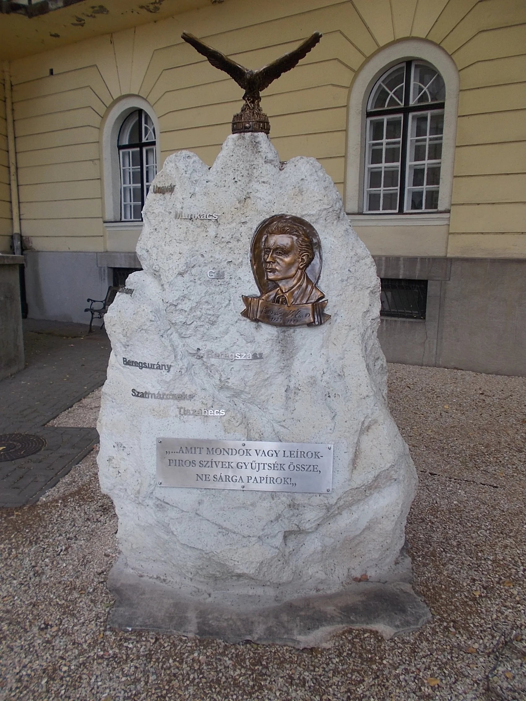 Porträt von Vilmos Kovács (1927–1977) – Gedenkseite