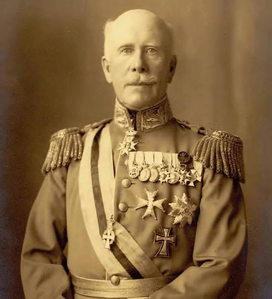 Porträt von Carl Gustaf von Platen (1855–1937) – Gedenkseite