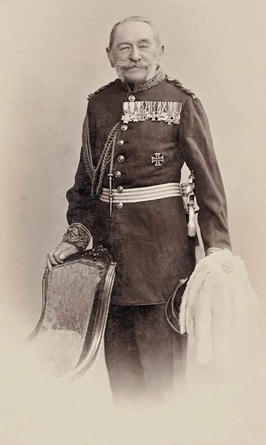 Porträt von Julius Karl Adolf von Schulz (1817–1895) – Gedenkseite
