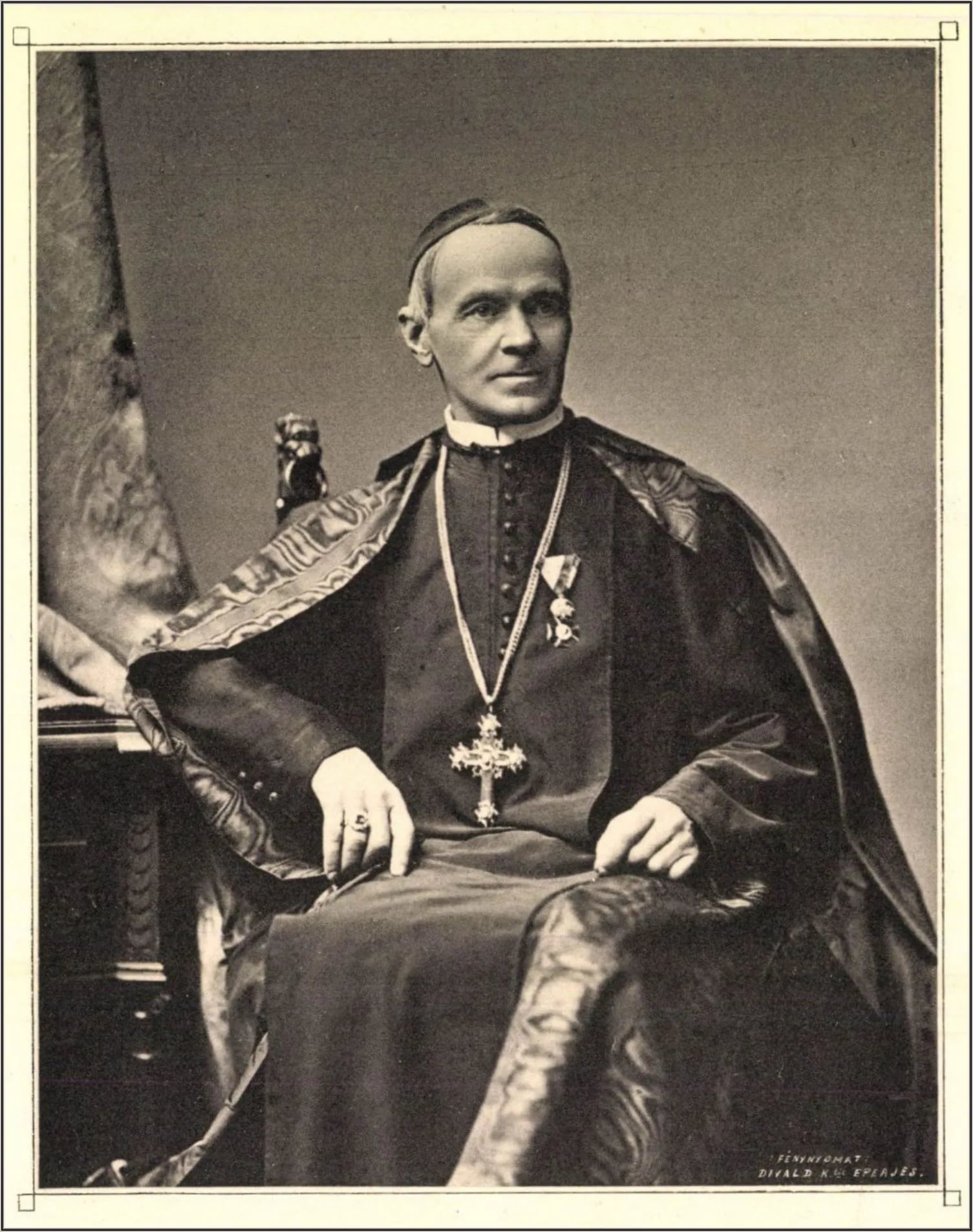 Porträt von Krizosztom Károly Kruesz (1819–1885) – Gedenkseite