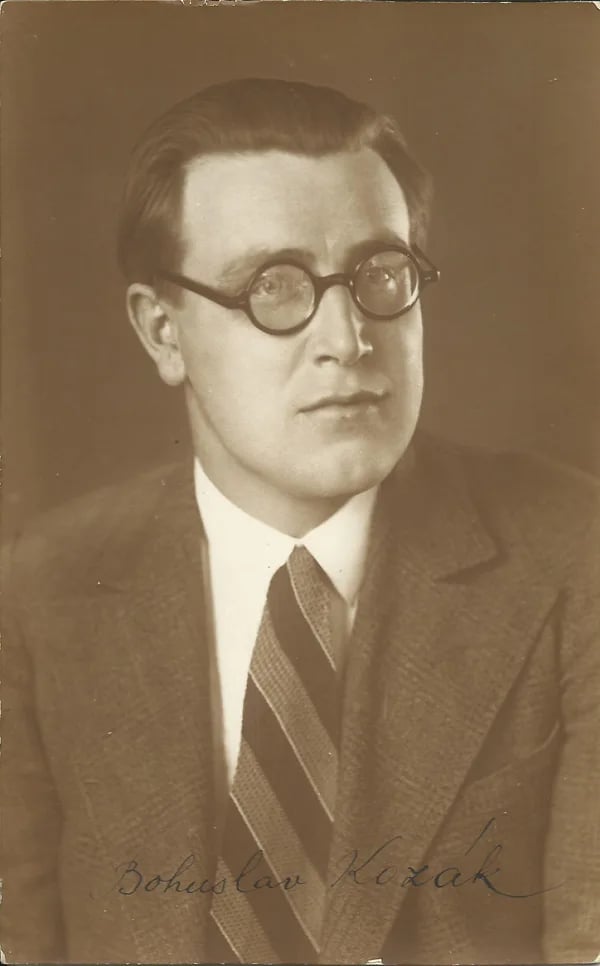 Portrait of Bohuslav Kozák (1903–1938) – memorial page
