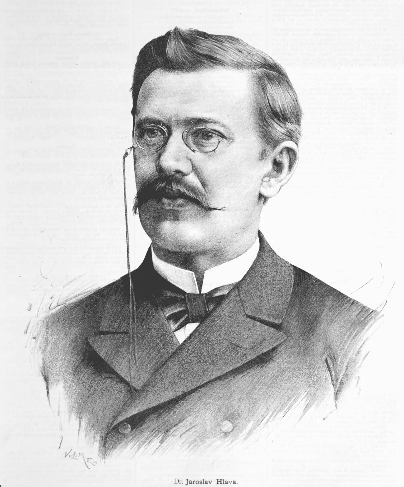 Porträt von Jaroslav Hlava (1855–1924) – Gedenkseite