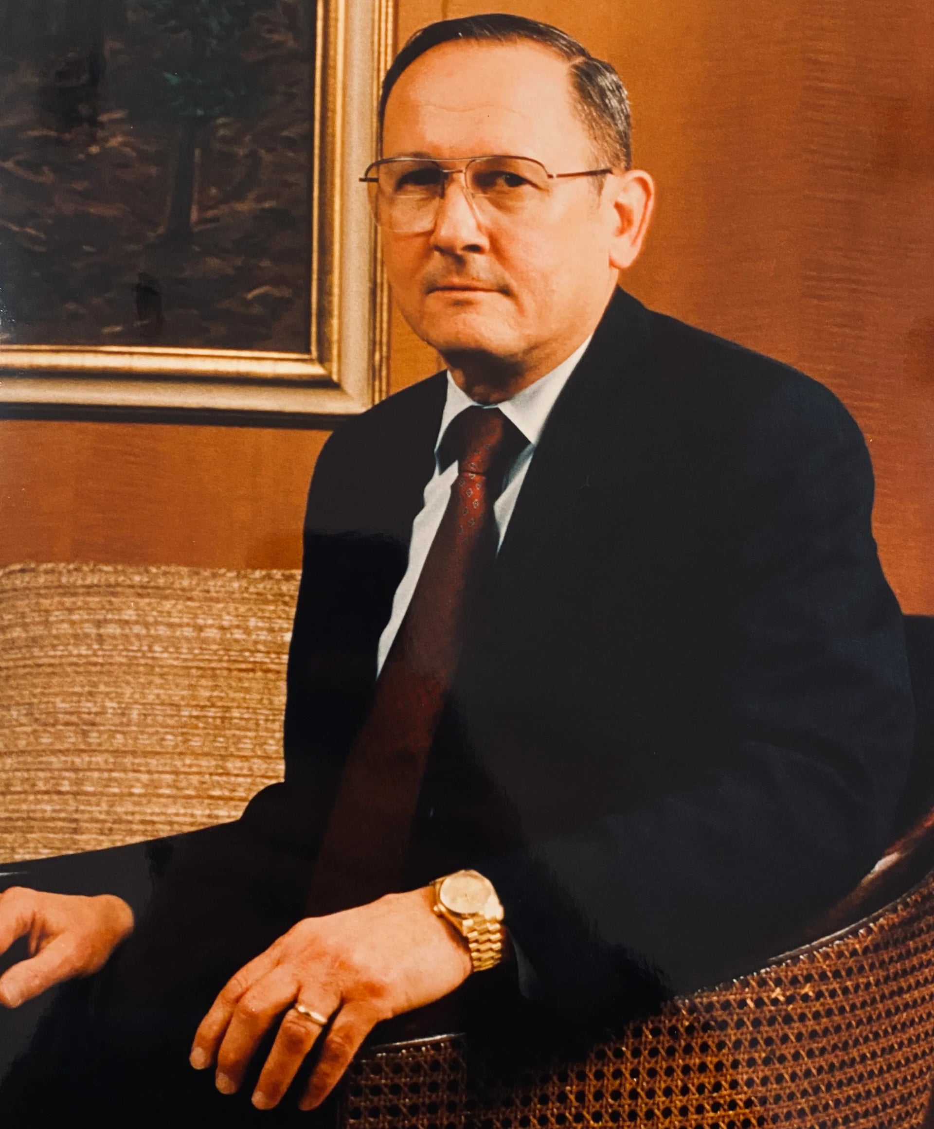 Portrait of Edwin J. Hess (1933–2023) – memorial page