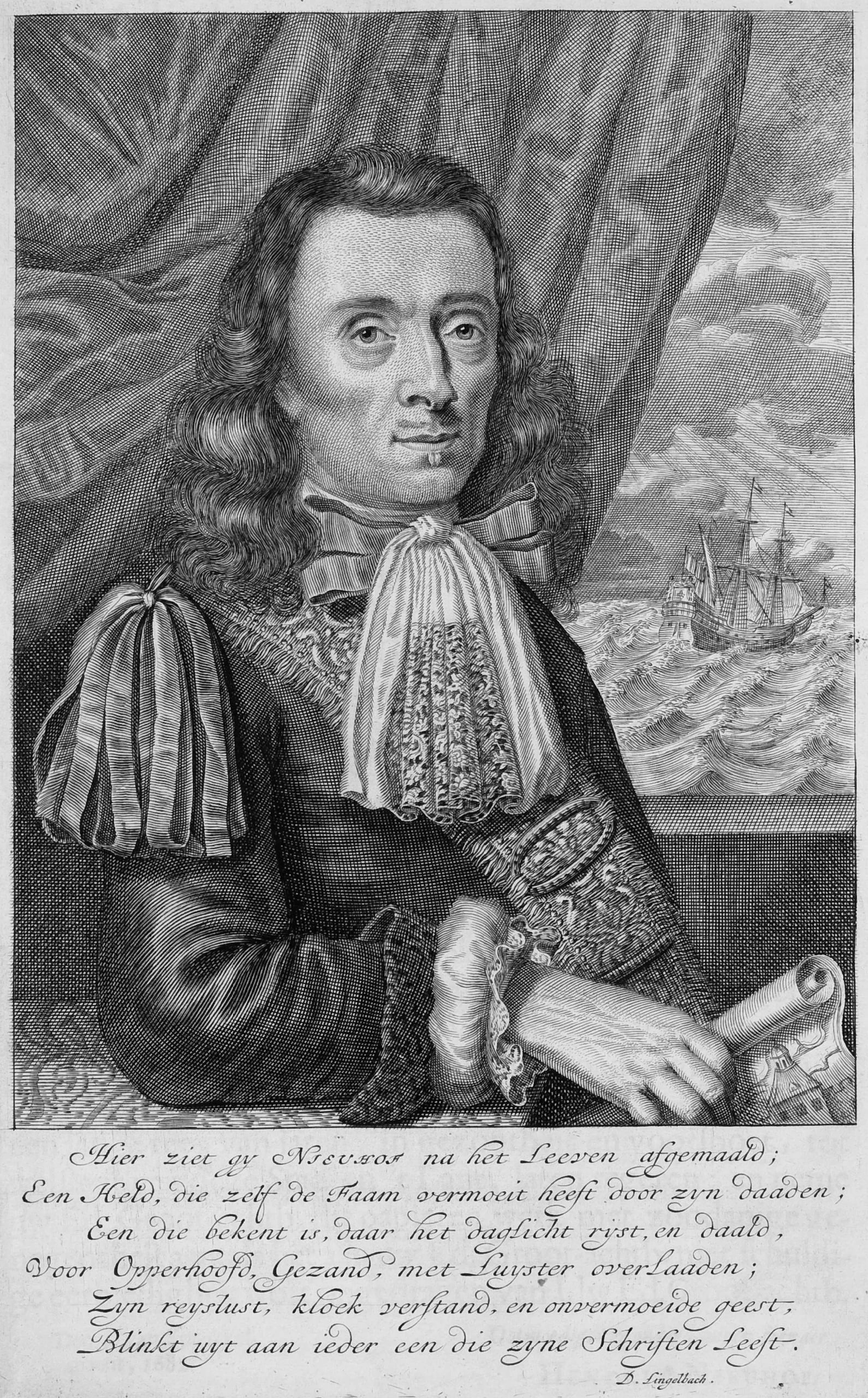 Porträt von Joan Nieuhof (1618–1672) – Gedenkseite