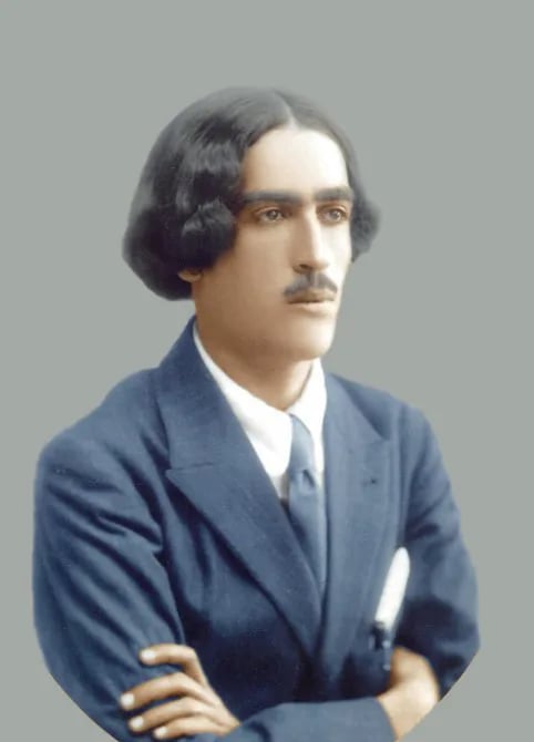 Porträt von Mustafa Wahbi al-Tal (1897–1949) – Gedenkseite