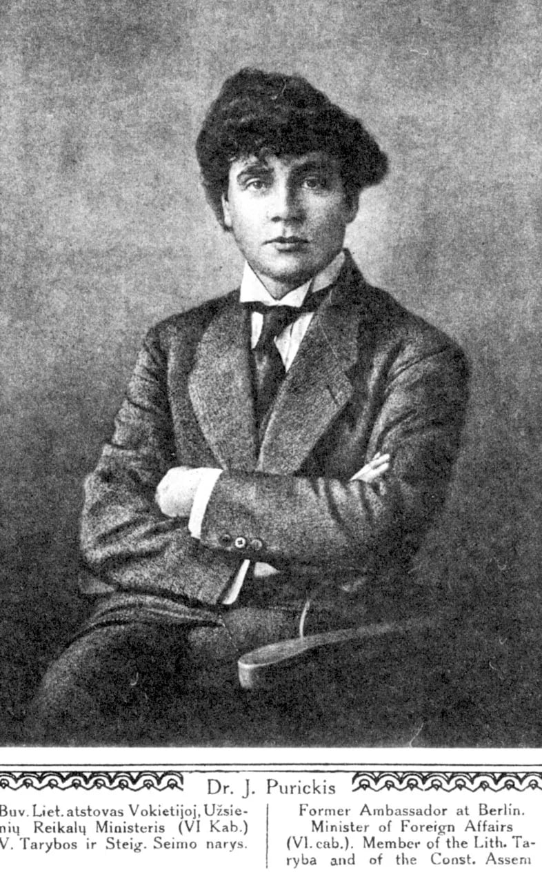 Portrait of Juozas Purickis-Vygandas (1883–1934) – memorial page