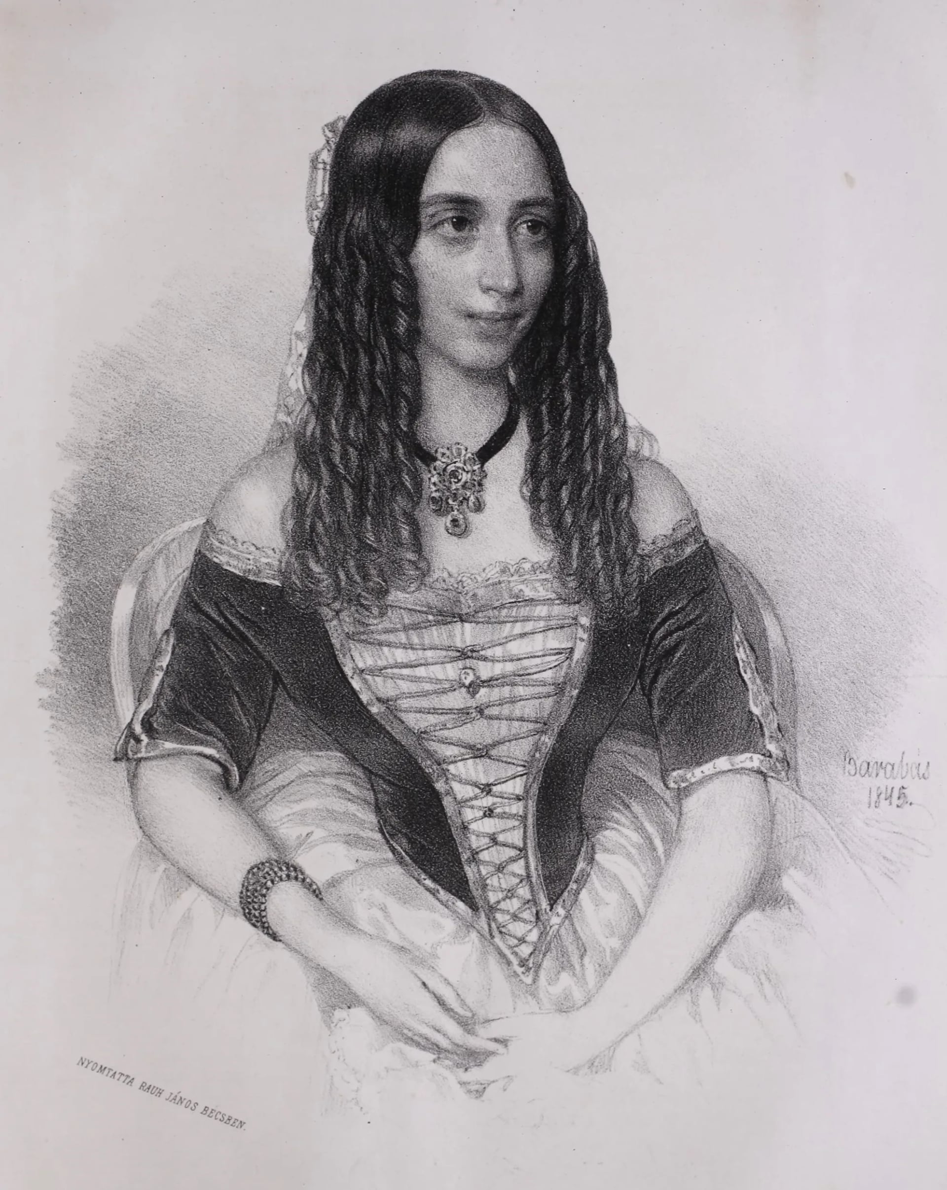 Portrait of Emilia Lemouton (1824–1869) – memorial page